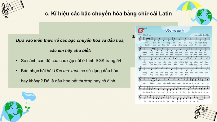 Giáo án PPT Âm nhạc 6 cánh diều Tiết 3: Các bậc chuyển hoá và dấu hoá, Hoà tấu nhạc cụ, Nhạc sĩ Cao Văn Lầu