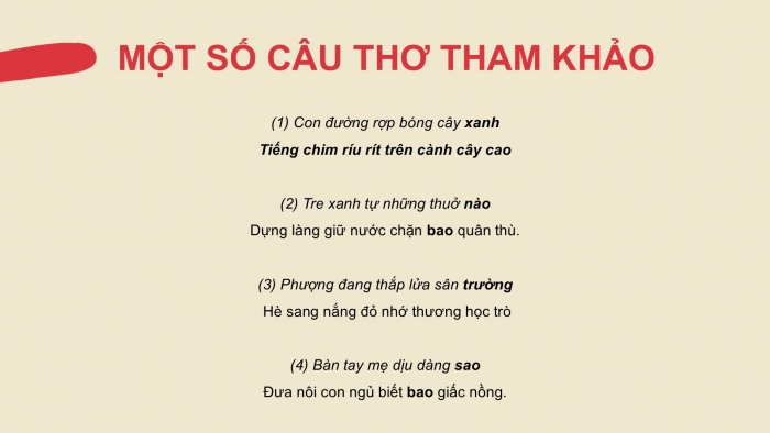 Giáo án PPT Ngữ văn 6 cánh diều Bài 2: Tập làm thơ lục bát