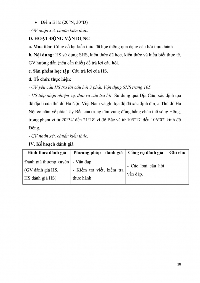 Giáo án và PPT Địa lí 6 cánh diều Bài 1: Hệ thống kinh vĩ tuyến. Toạ độ địa lí của một địa điểm trên bản đồ