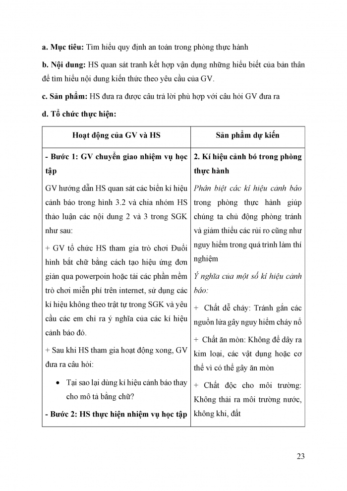 Giáo án và PPT KHTN 6 chân trời Bài 3: Quy định an toàn trong phòng thực hành. Giới thiệu một số dụng cụ đo - Sử dụng kính lúp và kính hiển vi quang học