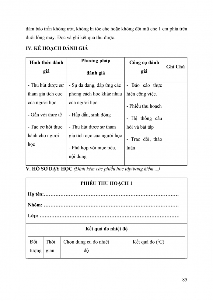 Giáo án và PPT KHTN 6 chân trời Bài 7: Thang nhiệt độ Celsius. Đo nhiệt độ