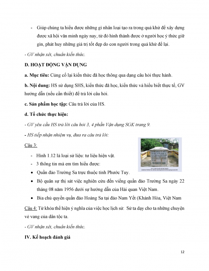 Giáo án và PPT Lịch sử 6 cánh diều Bài 1: Lịch sử là gì?