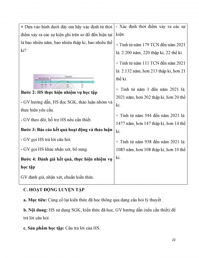 Giáo án và PPT Lịch sử 6 cánh diều Bài 2: Thời gian trong lịch sử