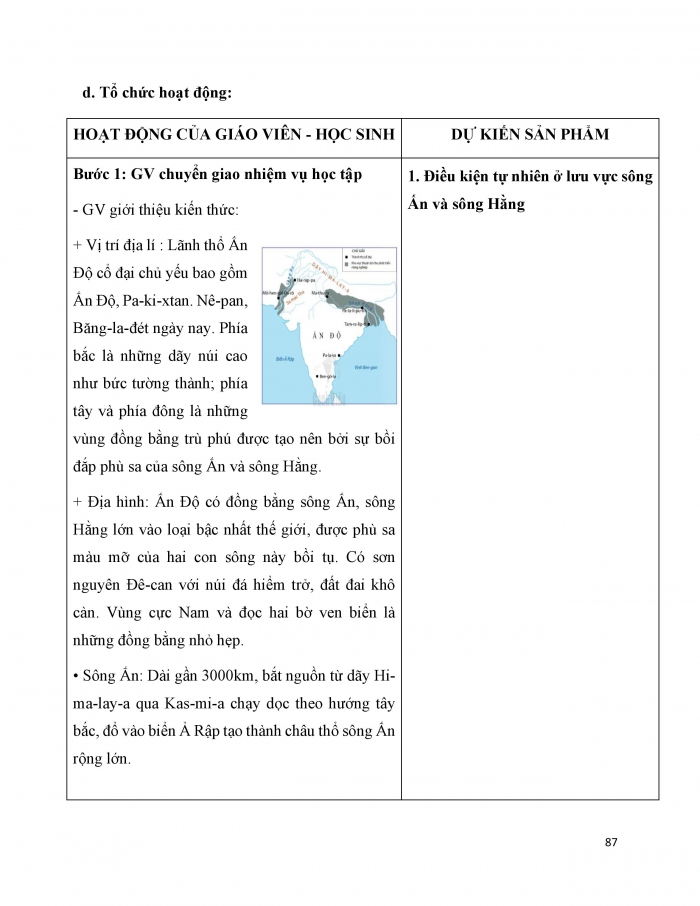 Giáo án và PPT Lịch sử 6 cánh diều Bài 7: Ấn Độ cổ đại