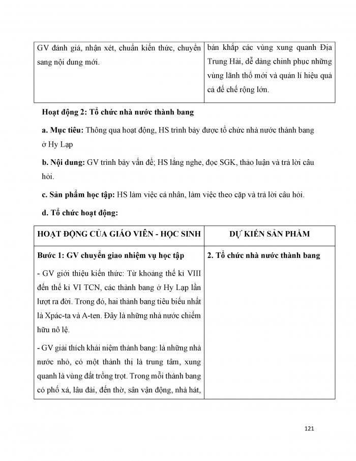 Giáo án và PPT Lịch sử 6 cánh diều Bài 9: Hy Lạp và La Mã cổ đại