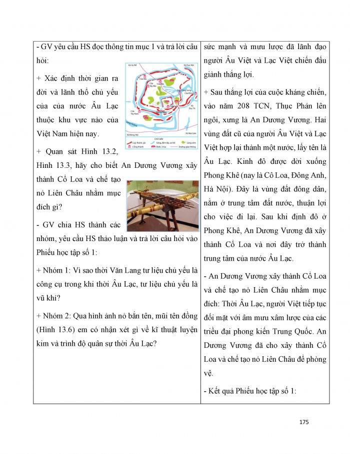 Giáo án và PPT Lịch sử 6 cánh diều Bài 13: Nước Âu Lạc