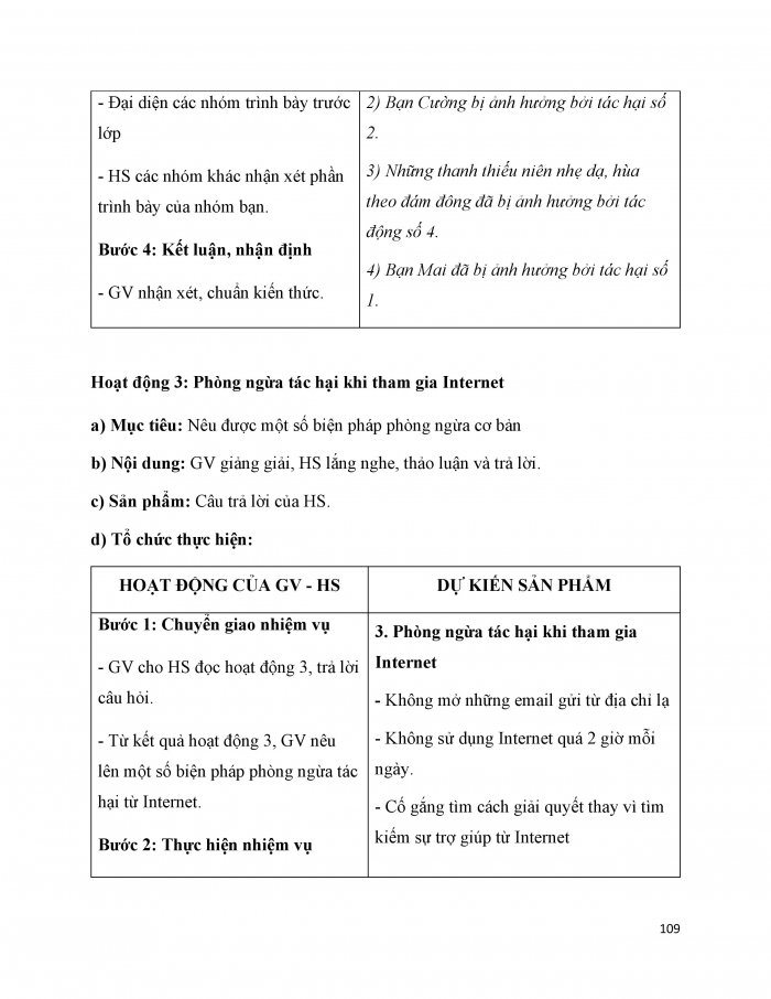 Giáo án và PPT Tin học 6 cánh diều Bài 1: Mặt trái của Internet