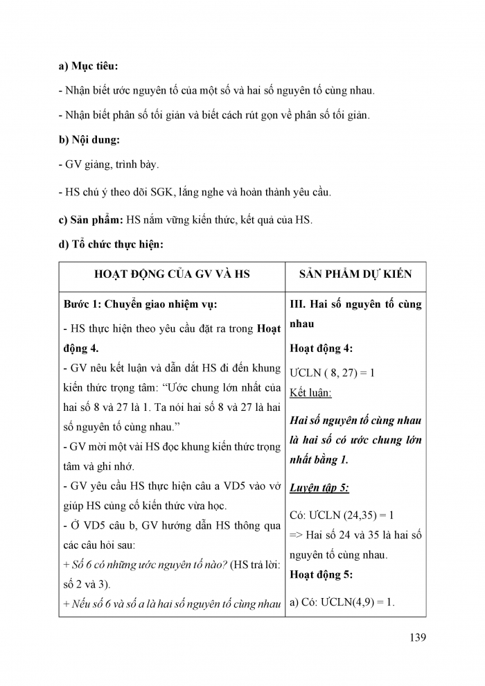 Giáo án và PPT Toán 6 cánh diều Bài 12: Ước chung và ước chung lớn nhất