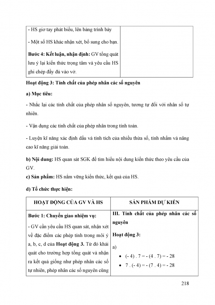 Giáo án và PPT Toán 6 cánh diều Bài 5: Phép nhân các số nguyên