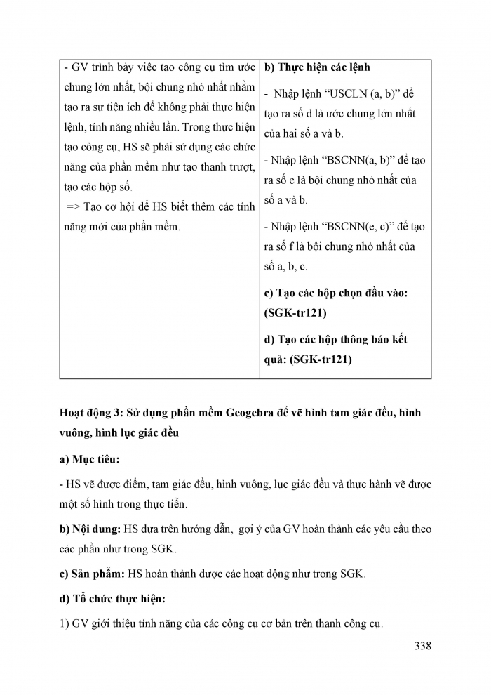 Giáo án và PPT Toán 6 cánh diều Thực hành phần mềm GeoGebra