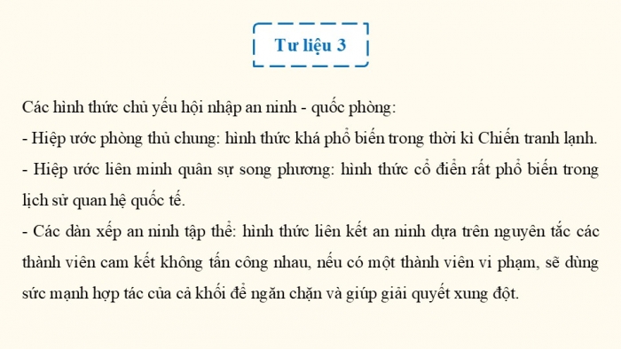 Giáo án điện tử chuyên đề Lịch sử 12 chân trời CĐ 3 Phần 1: Một số khái niệm (b. Hội nhập quốc tế)