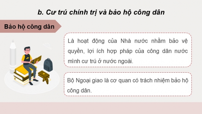 Giáo án điện tử Kinh tế pháp luật 12 chân trời Bài 15: Một số nội dung cơ bản của Công pháp quốc tế về dân cư, lãnh thổ, biên giới quốc gia