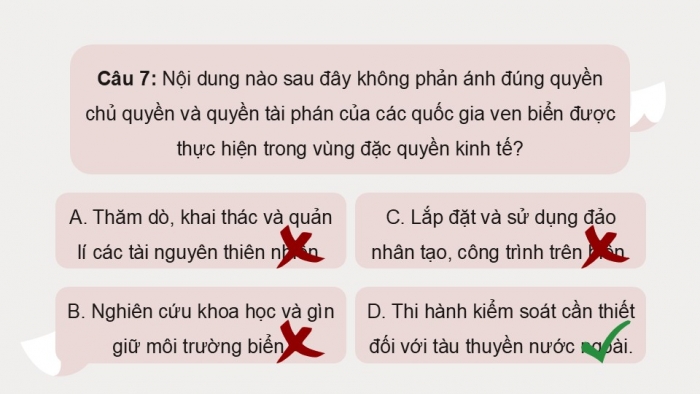 Giáo án điện tử Kinh tế pháp luật 12 chân trời Bài 15: Một số nội dung cơ bản của Công pháp quốc tế về dân cư, lãnh thổ, biên giới quốc gia (P2)