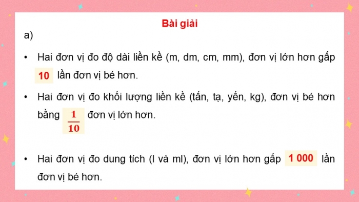 Giáo án điện tử Toán 5 chân trời Bài 95: Ôn tập độ dài, khối lượng, dung tích, nhiệt độ, tiền Việt Nam