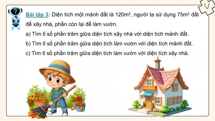 Giáo án PPT dạy thêm Toán 5 Chân trời bài 61: Viết các số liệu dưới dạng tỉ số phần trăm