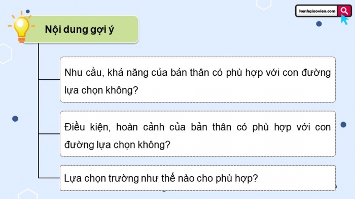 Giáo án điện tử Hoạt động trải nghiệm 9 chân trời bản 1 Chủ đề 9 Tuần 31