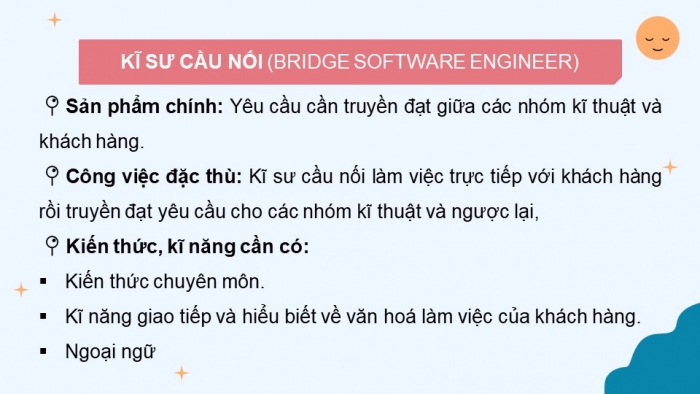 Giáo án điện tử Tin học 9 cánh diều Chủ đề G Bài 1: Nhóm nghề Phân tích và phát triển phần mềm và các ứng dụng