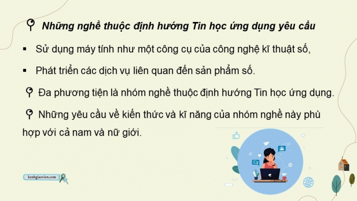 Giáo án điện tử Tin học 9 cánh diều Chủ đề G Bài 2: Nhóm nghề Đa phương tiện và nhóm nghề Vận hành hệ thống thông tin