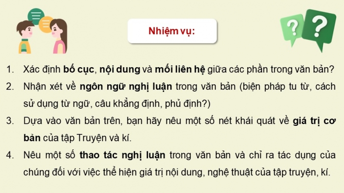 Giáo án điện tử Ngữ văn 12 chân trời Bài 8: Giá trị của tập 