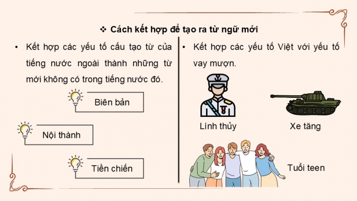 Giáo án điện tử Ngữ văn 9 cánh diều Bài 9: Sự phát triển của ngôn ngữ - từ ngữ mới và nghĩa mới