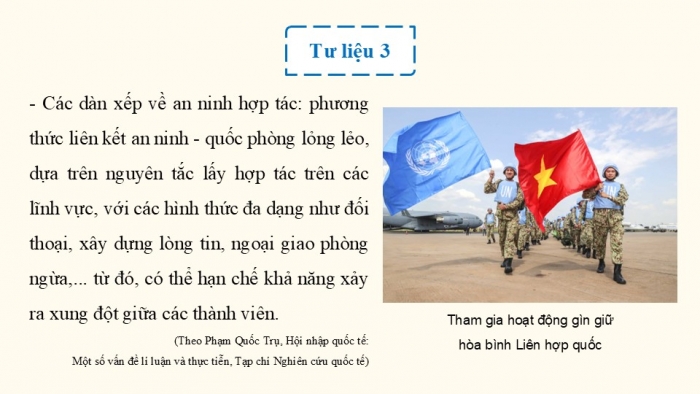 Giáo án điện tử chuyên đề Lịch sử 12 chân trời CĐ 3 Phần 1: Một số khái niệm (b. Hội nhập quốc tế)