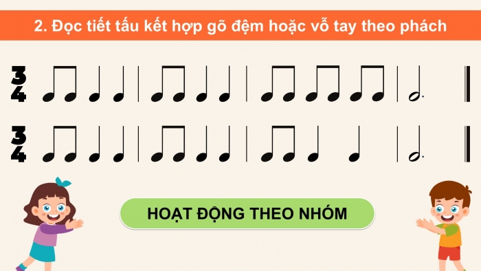 Giáo án điện tử Âm nhạc 5 kết nối Tiết 27: Lí thuyết âm nhạc Ôn tập, Đọc nhạc Bài số 4