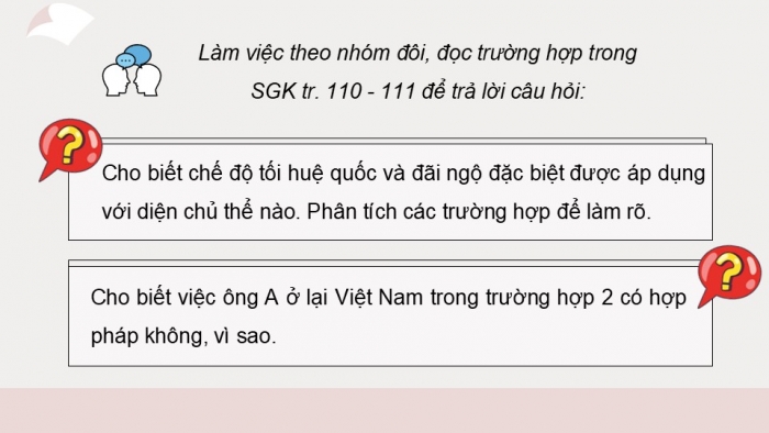 Giáo án điện tử Kinh tế pháp luật 12 chân trời Bài 15: Một số nội dung cơ bản của Công pháp quốc tế về dân cư, lãnh thổ, biên giới quốc gia