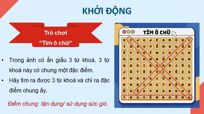 Giáo án điện tử Công nghệ 5 kết nối Bài 8: Mô hình máy phát điện gió