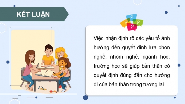 Giáo án điện tử Hoạt động trải nghiệm 12 cánh diều Chủ đề 8: Chọn nghề phù hợp (P2)