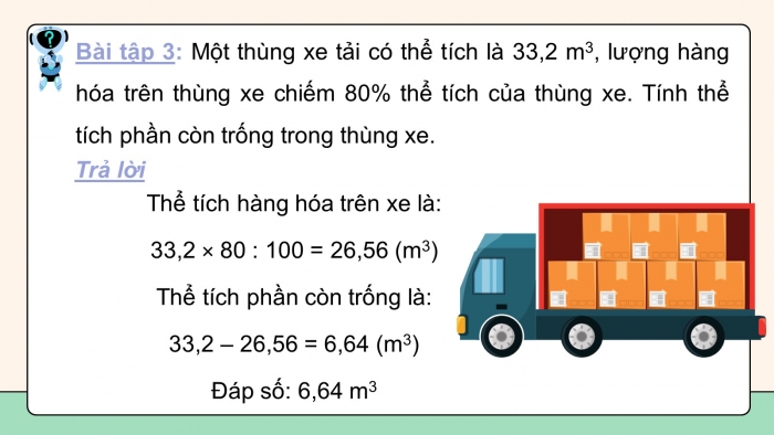 Giáo án PPT dạy thêm Toán 5 Chân trời bài 72: Mét khối