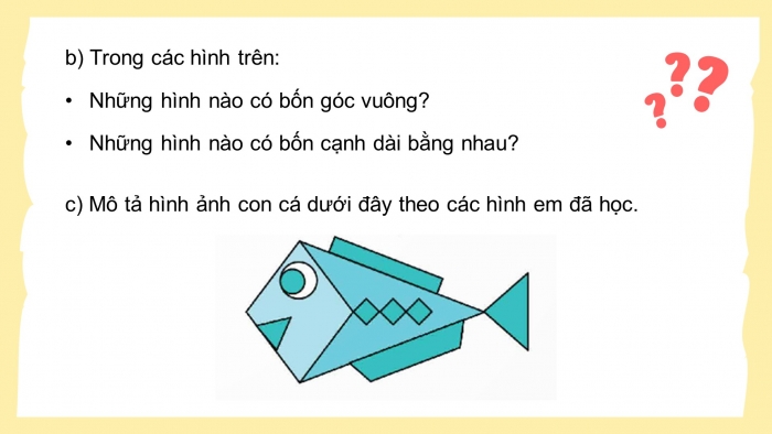 Giáo án điện tử Toán 5 chân trời Bài 94: Ôn tập hình phẳng và hình khối