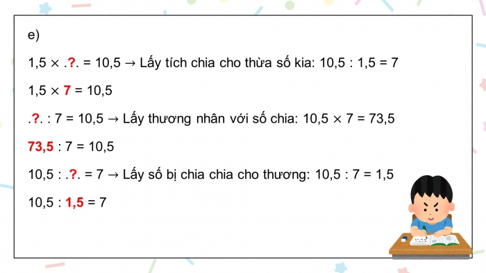 Giáo án điện tử Toán 5 chân trời Bài 92: Ôn tập phép nhân, phép chia