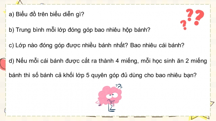 Giáo án điện tử Toán 5 chân trời Bài 101: Ôn tập một số yếu tố thống kê