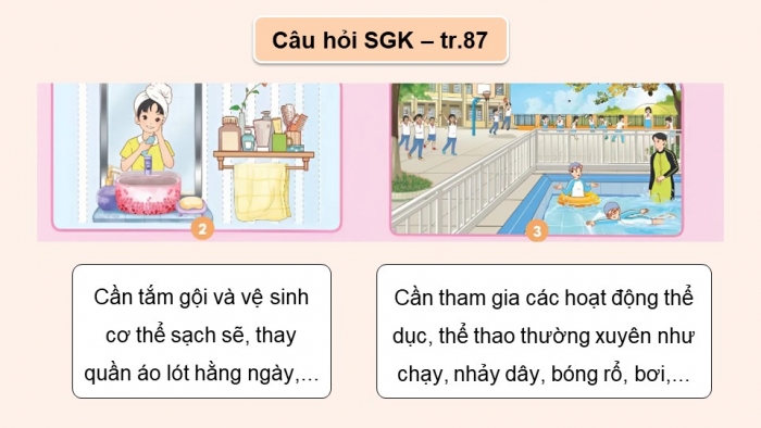 Giáo án điện tử Khoa học 5 chân trời Bài 25: Chăm sóc sức khỏe tuổi dậy thì