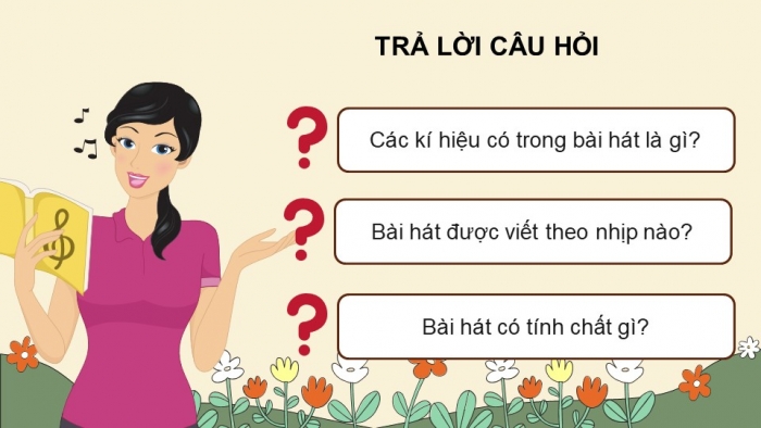 Giáo án điện tử Âm nhạc 5 chân trời Tiết 2: Hát Đi theo ánh sao âm nhạc