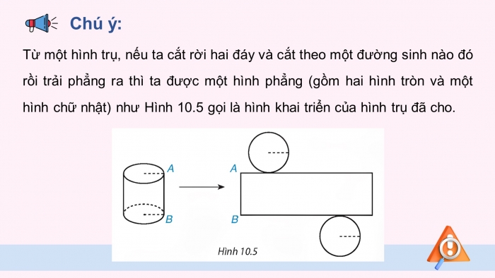 Giáo án điện tử Toán 9 kết nối Bài 31: Hình trụ và hình nón