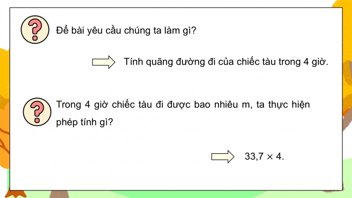 Giáo án điện tử Toán 5 kết nối Bài 60: Quãng đường, thời gian của một chuyển động đều