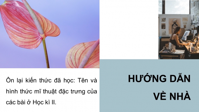 Giáo án điện tử Mĩ thuật 9 chân trời bản 2 Bài Trưng bày cuối năm