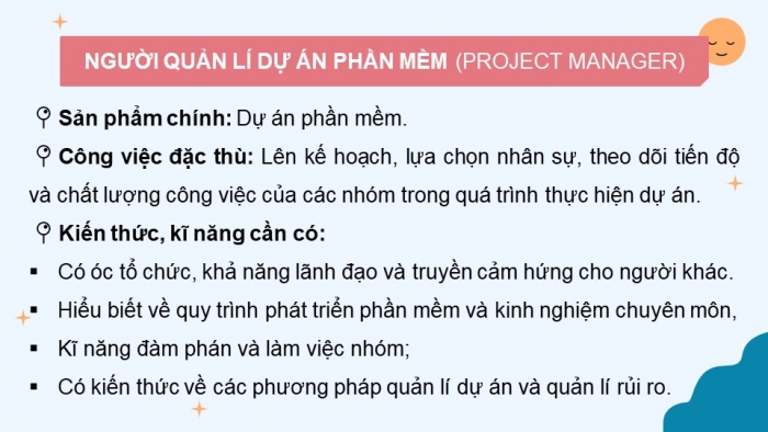 Giáo án điện tử Tin học 9 cánh diều Chủ đề G Bài 1: Nhóm nghề Phân tích và phát triển phần mềm và các ứng dụng