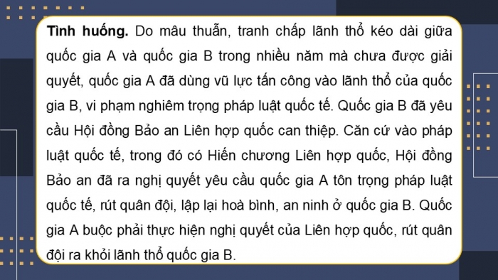 Giáo án điện tử Kinh tế pháp luật 12 cánh diều Bài 15: Những vấn đề chung về pháp luật quốc tế