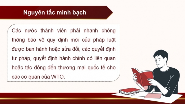 Giáo án điện tử Kinh tế pháp luật 12 cánh diều Bài 17: Các nguyên tắc cơ bản của Tổ chức Thương mại thế giới và hợp đồng thương mại quốc tế