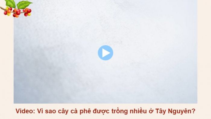 Giáo án điện tử Địa lí 12 cánh diều Bài 23: Khai thác thế mạnh để phát triển kinh tế ở Tây Nguyên (P2)