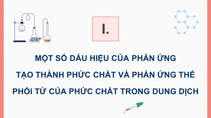 Giáo án điện tử Hoá học 12 kết nối Bài 29: Một số tính chất và ứng dụng của phức chất