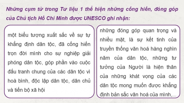 Giáo án điện tử Lịch sử 12 kết nối Bài 17: Dấu ấn Hồ Chí Minh trong lòng nhân dân thế giới và Việt Nam