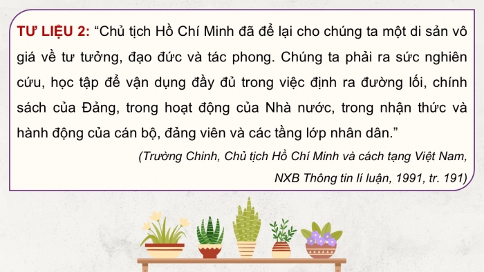 Giáo án điện tử Lịch sử 12 kết nối Bài 17: Dấu ấn Hồ Chí Minh trong lòng nhân dân thế giới và Việt Nam (P2)