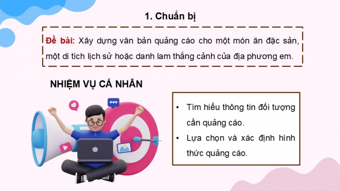 Giáo án điện tử Ngữ văn 9 cánh diều Bài 10: Viết quảng cáo hoặc tờ rơi về một sản phẩm hay một hoạt động