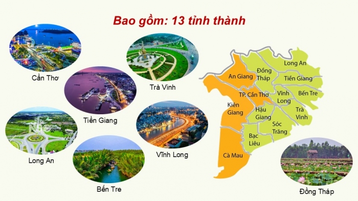 Giáo án điện tử Địa lí 9 chân trời Bài 21: Vùng Đồng bằng sông Cửu Long