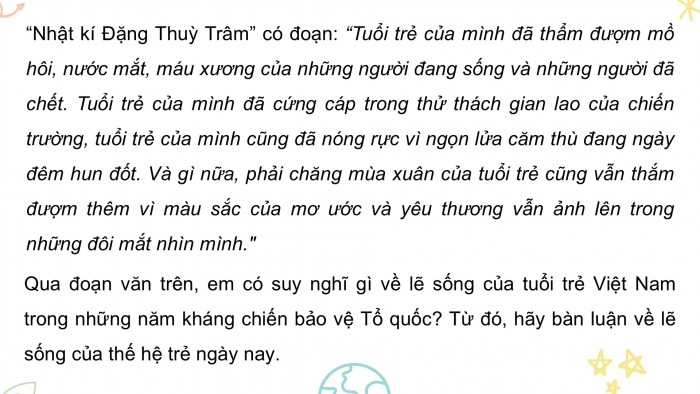 Giáo án PPT dạy thêm Ngữ văn 12 chân trời Bài 6: Viết bài văn nghị luận về một vấn đề liên quan đến tuổi trẻ