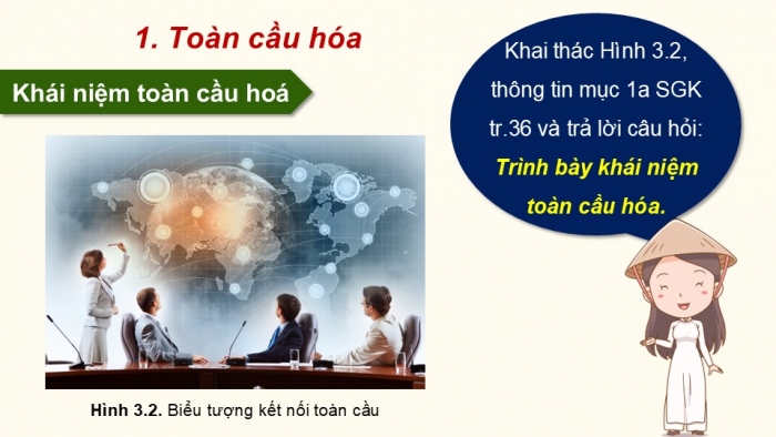 Giáo án điện tử chuyên đề Lịch sử 12 chân trời CĐ 3 Phần 1: Một số khái niệm (a. Toàn cầu hoá)