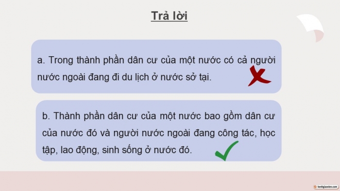 Giáo án điện tử Kinh tế pháp luật 12 chân trời Bài 15: Một số nội dung cơ bản của Công pháp quốc tế về dân cư, lãnh thổ, biên giới quốc gia (P2)